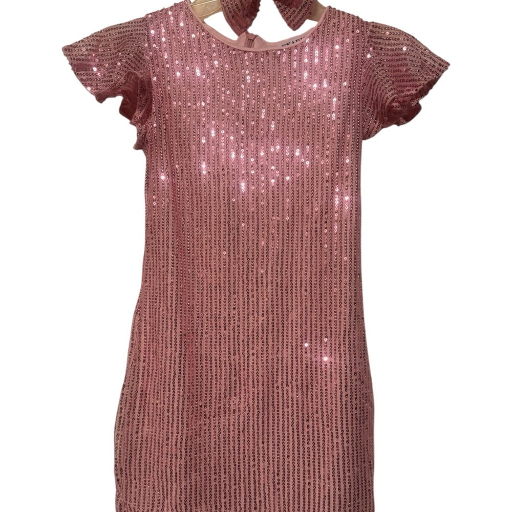 Sparkling Pink Kids Dress 👗 Size 12 NWT 💗